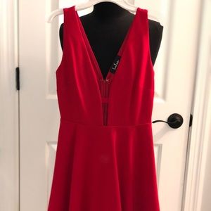 Red cocktail dress